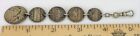 Antique Love Token Sterling Silver Pocket Watch Fob Beautiful Engravings Bird