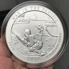 2019 25c Atb 5oz  999 Silver Uncirculated War In The Pacific Park Guam W  Ogp