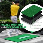 Gaiarena Artificial Turf Mat With Thick Eva 37 8 Inches X 49 6   Light Green 