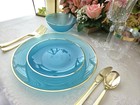   Occasions   Belize Bulk Wedding Party Disposable Plastic Plates   Silverware