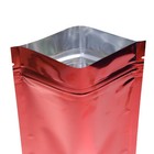 100 200 500 Glossy Red Mylar Foil Smell Proof Resealable Zip Seal Lock Bags