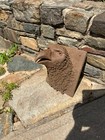 Fired Clay Eagle Head Suitable For Indoors Or Outdoors