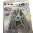 Nos Sealed Chicago Electric 14 Gauge Swivel Head Shear Replacement Blades
