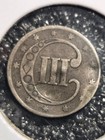 1852 Silver Three-cent Piece Trime Type 1 Us 3c Coin