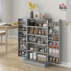 Homcom 41 Kitchen Pantry Storage Cabinet Freestanding Kitchen Cabinet 12 Door