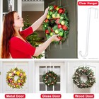Wreath Hangers For Front Door 12  Clear 12 Inch-clear-2 Pack  