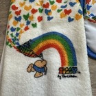 Vtg 80s Ziggy Tom Wilson Oven Mit And Kitchen Towel Unused Rainbow Butterflies