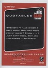 2013 Cryptozoic The Big Bang Theory Seasons 5 Quotables A Fair Trade  qtb-03 1u6