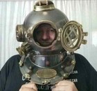 Us Navy Antique Helmet Full Size Divers Diving Helmet 18 In