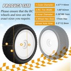 Rc Station 4pcs Preglued 17mm Hex Wheels And Tires 1 8 Scale Rc Buggy Rc Tires A
