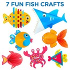 Arts And Craft Kit For Toddlers Ages 3  4  5 Years - Create 7 Fun Fish Charac   