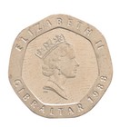 Gibraltar 20 Pence  1988-1997  Km  16  Mint
