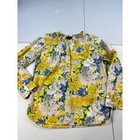 J crew Floral Print Blouse Xxs Long Sleeve Button Up Ruffle Neck Top