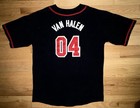 Vtg 2004 Van Halen Summertour Baseball Jersey Black Redsewn Xl 25x35 Concert