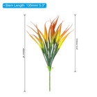 18  Artificial Fake Plants Grass  12pcs Plastic Outdoor Fake Grass  Orange Green
