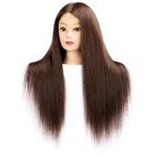 60   cm Long 85     Real Hair Female Mannequin Training Head With Stand