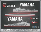 Yamaha Saltwater Ii Precision Blend 200hp V6 Outboard Engine Decals Kit-stickers