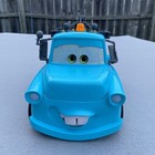 Vtg Disney Pixar Cars Mater K4784 Teal Blue Color 11  Talking Tow Mater Rare