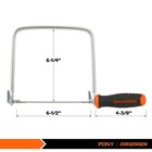 Jorgensen Pro Coping Saw  Frame And Extra 2pcs 6-1 2 Black  Silver