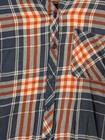 Beach Lunch Lounge Shirt Blouse Womens Sz Xl To Plaid Long Sleeve Button Down