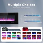 72   Electric Fireplace Recessed Wall Mounted Fireplace Heater W  Remote Control