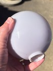 Antique Light Lavender Milk Glass Lightning Rod Ball