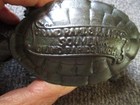 Vintage Antique Brass Turtle Match Safe Grand Rapids Mi Brass Co Souvenir Rare