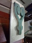 Victorian Gingerbread Salvaged Components Applied To Rustic Board 20  X 9 75 