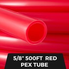 Vevor Pex Tubing 5 8inch 500ft Red Oxygen Barrier Radiant Floor Heat Pex Pipe