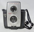 Vintage Antique 1960s Kodak Brownie Reflex 20 Tlr Box Film Camera W  Strap