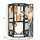 Outdoor Catio  large Walk-in Cat Cage For Multiple Cats black With Yellow