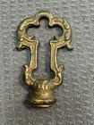 Large 3-1 4    Heavy Fancy Brass Hanging Lamp Threaded Loop  Finial 1 2   tapped