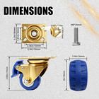 2 Inch Heavy Duty Casters With Brake  Set Of 4 Swivel Plate Caster Wheels  2200