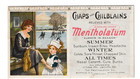 Vintage Advertising Ink Blotter Mentholatum A Healing Cream Ruler Edge