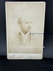 Antique Black African American Photo Ed Campbell Mustache Man Male