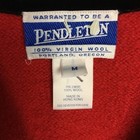Vintage Pendleton 100  Virgin Wool Velvet Red Blazer Size Medium