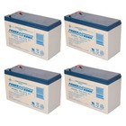 Power-sonic 12v 7ah Battery Replacement For Apc Smartups Rbc8 1400rmnet - 4 Pack