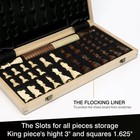 Wooden Chess And Checker Sets - 15  Walnut   Maple Folding Chess Board With 2   