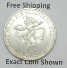 Mexico 25 Pesos 1968 Silver Ancient Ball Player Olympic Rings Free Shipping