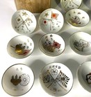 Ww2 Imperial Japanese Army Navy Sake Cup Set Of 18 Military Sakazuki Vintage Ija