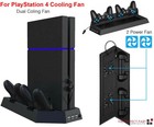Ps4 Cooling Station Vertical Stand 2 Controller Charging Dock For Playstation 4