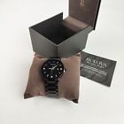     Bulova 98d144 Modern Futuro Black Dial band Quartz Men s Calendar Watch 42mm