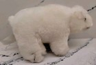 Vintage Polar Bear 7    Mini Plush Toy Stuffed Animal White Fuzzy