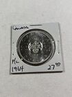 1964 Canada 1 Dollar Large Silver Coin Charlottetown Proof Like