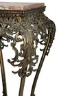 Antique Plant Stand  Pedestal  Heavy Solid Brass  C1890 Rococo Victorian  33 t