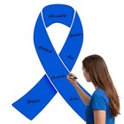Awareness Banner Outdoor 59 X 45 Inch Ribbon Signature Blue Colon Cancer