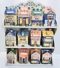Vintage Avon Cottage Collection Spice Village 12 Jars   Shelf Complete 1997