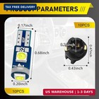 20pcs 74 Led Bulb Dash Light Super Bright  T5 37 74 Led Bulb With Pc74 Pc37 Twis