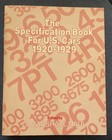 Specification Book For U  S  Cars 1920-1929 G  Marshall Naul Vintage Rare Book