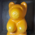 Rare Vintage Messow Heico Blow Mold Plastic Orange Gummy Bear Lamp Night Light